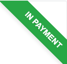 Mẫu biểu ngữ thanh toán màu xanh lá cây trong Odoo Sales.