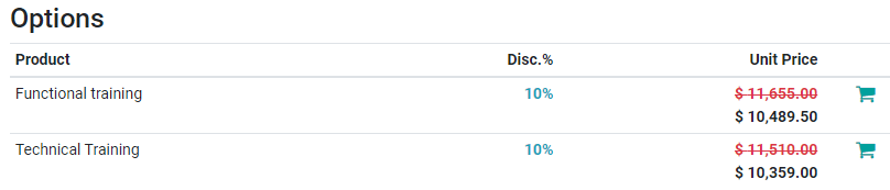 Xem trước báo giá của bạn trên Odoo Sales.